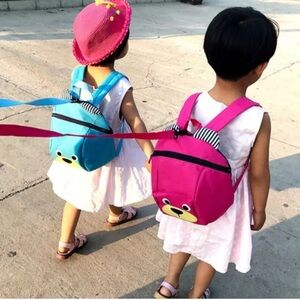 NWT CUTE KIDS Backpack PreSchool Kids Bags.Pink. Handle Strap